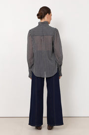 Maeve Stripe Shirt (Navy)