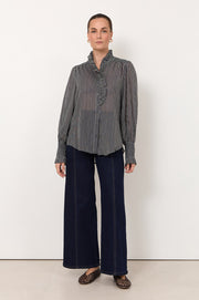 Maeve Stripe Shirt (Navy)