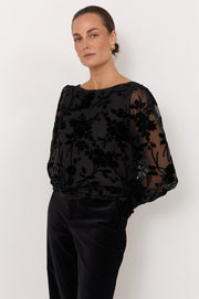 Clover Burnout Top (Black)