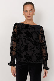 Clover Burnout Top (Black)