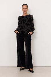 Clover Burnout Top (Black)