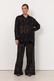 Estelle Burnout Shirt (Black)