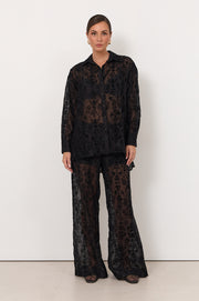 Estelle Burnout Shirt (Black)