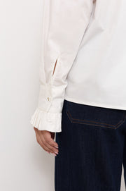 Dante Frill Poplin Shirt (White)