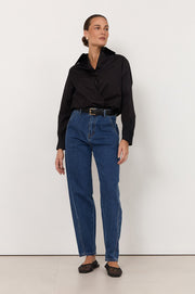 Willa Barrel Leg Jean (Mid Denim)