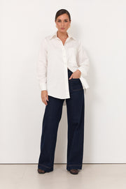 Raya Poplin Shirt (White)