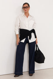 Raya Poplin Shirt (White)