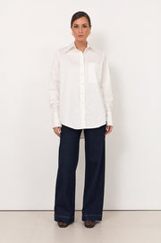 Raya Poplin Shirt (White)