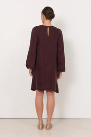 Sorrel Cupro Short Dress (Plum)