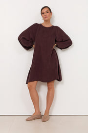 Sorrel Cupro Short Dress (Plum)