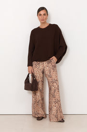 Asani Wide Leg Pant (Leopard)