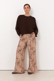 Asani Wide Leg Pant (Leopard)
