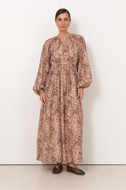 Melissa Maxi Dress (Leopard)