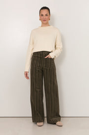 Lucy Corduroy Stripe Pant (Khaki)