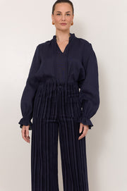 Lucy Corduroy Stripe Pant (Navy)