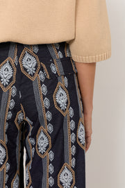 Avalon Lightweight Denim Embroidered Pant (Denim)