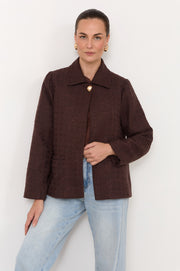 Jonni Boucle Jacket (Chocolate)