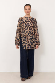 Savanna Serengeti Print Twist Front Top (Print)