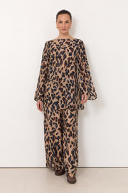 Savanna Serengeti Print Twist Front Top (Print)