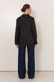 Yuri Poplin Shirt (Black)