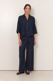 Celina Lightweight Denim Shirt (Denim)