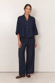 Celina Lightweight Denim Shirt (Denim)
