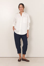 Ashlyn Cropped Lightweight Denim Pant (Denim)