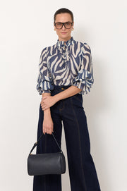 Sandra Long Sleeve Top (Zebra)