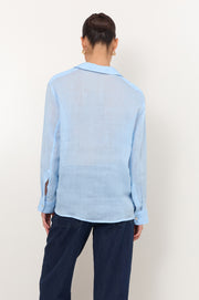 Yuri Ramie Shirt (Blue)