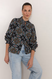 Lilian Embroidered Shirt (Print)