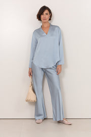 Sacha Long Sleeve Top (Blue)