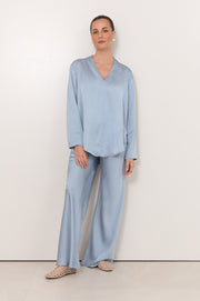 Sacha Long Sleeve Top (Blue)