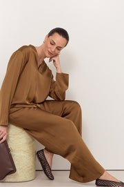 Sacha Long Sleeve Top (Toffee)