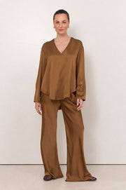Sacha Long Sleeve Top (Toffee)