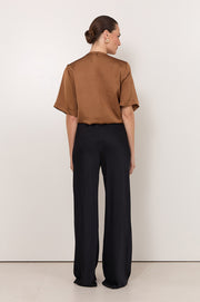 Cairo Bias Cut Pant (Black)