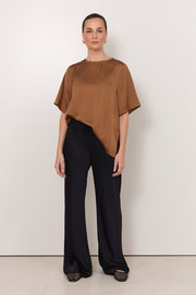 Cairo Bias Cut Pant (Black)