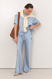 Cairo Bias Cut Pant (Blue)