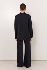 Sacha Long Sleeve Top (Black)