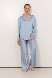 Sacha Long Sleeve Top (Blue)