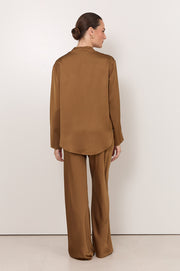 Sacha Long Sleeve Top (Toffee)