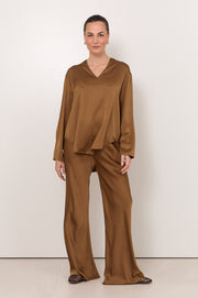 Sacha Long Sleeve Top (Toffee)