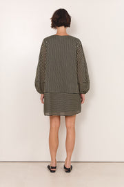 Delphine Stripe Short Dress (Stripe)