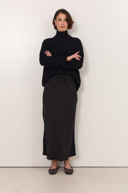 Jess Cupro Skirt (Black)