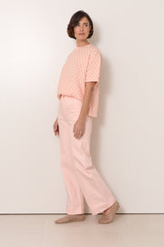 Rosalie Patch Pocket Denim Pant (Pink)
