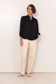 Tinsley Cupro Top (Black)