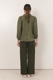 Tinsley Cupro Top (Khaki)