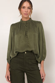 Tinsley Cupro Top (Khaki)