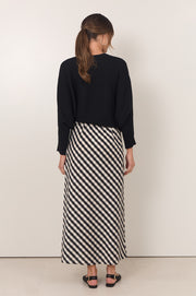Mae Gingham Maxi Skirt (Print)