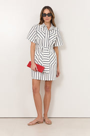 Erin Shirt Dress (Stripe)