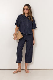 Cove Lightweight Denim Shirt (Denim)